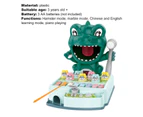 1 Set Whack-A-Mole Toy Multifunctional Lighting Musical Dinosaur Percussion Whack-A-Mole Toy for Entertainment - Green