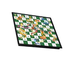 1 Set Snake Ladder Game Clear Pattern Bright Colors Foldable School Student Desktop Folding Chess Board Game for Gift
