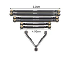 1 Set Tie Rod Kit Upgrade Replacement Black Perfect Matching Rod Link Linkage Kit for Axial SCX24