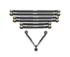 1 Set Tie Rod Kit Upgrade Replacement Black Perfect Matching Rod Link Linkage Kit for Axial SCX24