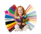 100Pcs Colorful Chenille Stems Pipe Cleaners DIY Art Crafts Development Kids Toy