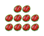 10Pcs Safe Resin Charms Adorable Hairbow Charms DIY Phone - Red