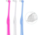 3 Pack Small Pet Toothbrush Tufted Toothbrush End-Tufted Toothbrush Tapered Trim Toothbrush