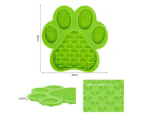 Licking Pads For Dogs And Cats, Slow Therapy Pads With Suction Cups—Green