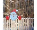 Santa Claus Fence Decorations Santa Claus Christmas Fence, Creative Outdoor Christmas Decorations