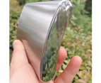 8oz Portable Camping Fishing Men Stainless Steel Vodka Whiskey Alcohol Hip Flask-Silver