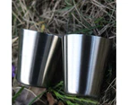 Outdoor Camping Hiking Polished Stainless Steel Whiskey Liquor Cup for Hip Flask