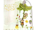 Baby Crib Bed Hanging Bell Wind-up Rotating Music Box Kids Develop Toy Gift