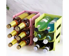 Stackable Household Beverage Storage Rack Beer Can Drink Holder Organizer Shelf Blue
