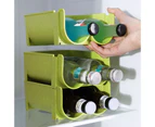 Stackable Household Beverage Storage Rack Beer Can Drink Holder Organizer Shelf Blue