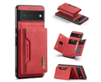 Red For Pixel 6A Google Pixel 6/7 Pro Phone Case Magnetic Dustproof Anti-drop Multifunctional with Card Case 360 Degree Full Protection Mobile Phone Case