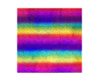 30.5cmx30.5cm Rainbow Lettering Film Self-Adhesive Dazzling Holographic Iridescent Film for DIY Craft - 4