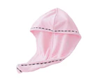 Drying Hat Strong Water Absorption Multifunctional Microfiber Hair Towel Wrap Shower Cap for Household-Light Pink