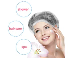 Shower cap|100pcs thickened independent disposable shower cap - ordinary high pressure transparent 1 wire