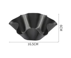 Taco Mold Non-stick Food Grade Carbon Steel One-piece Design Egg Tart Mold for Cooking-S