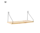 Storage Shelf Strong Load Bearing Detachable Multi Colors Wall-mounted Wooden Display Stand Home Decoration Wooden Color