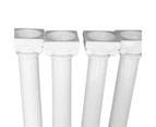 4Pcs/Set Cake Rods Non-stick Reusable Plastic Delicate Cake Standing Grecian Pillars Gathering Supplies -L