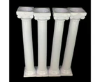 4Pcs/Set Cake Rods Non-stick Reusable Plastic Delicate Cake Standing Grecian Pillars Gathering Supplies -L