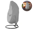 Hanging chair protective cover, floating chair hanging chair cover 190 x 115 cm, waterproof, wind-repellent-Grey