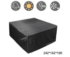 Outdoor Patio Furniture Cover, Rectangular Patio Table Set Cover Waterproof Snow Dust Wind and UV Resistant 210D-242x162x100cm