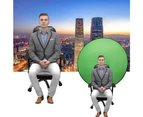 75cm Pop-up Green Screen Round Background Chair Twitch Backdrop Cloth