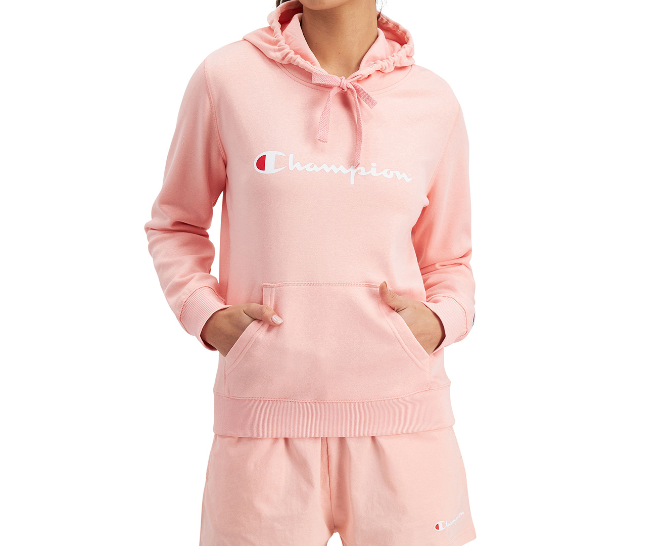 Champion hoodie outlet baby pink womens