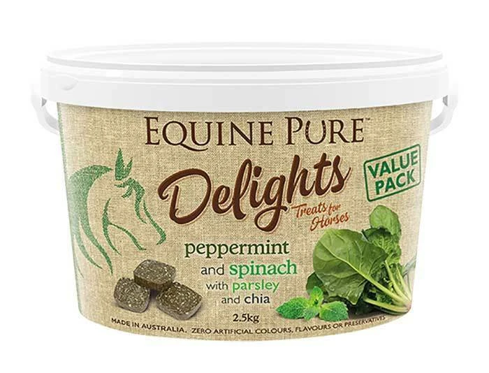 Equine Pure Delights Peppermint & Spinach Horse Treats 2.5kg