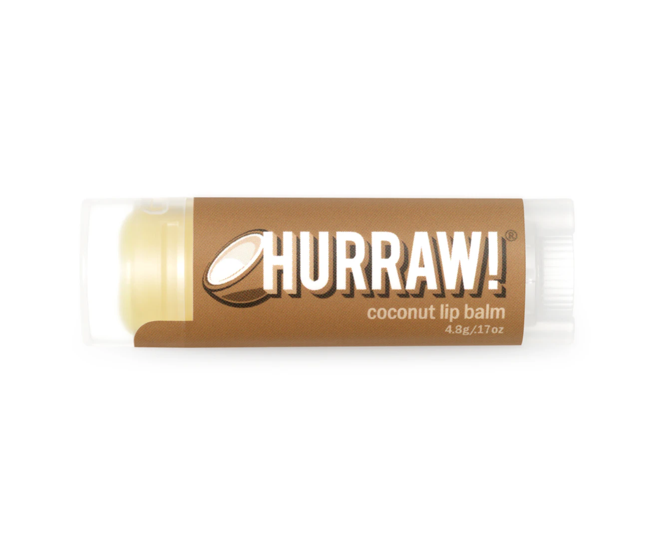 Hurraw! Organic Lip Balm Coconut 4.8g