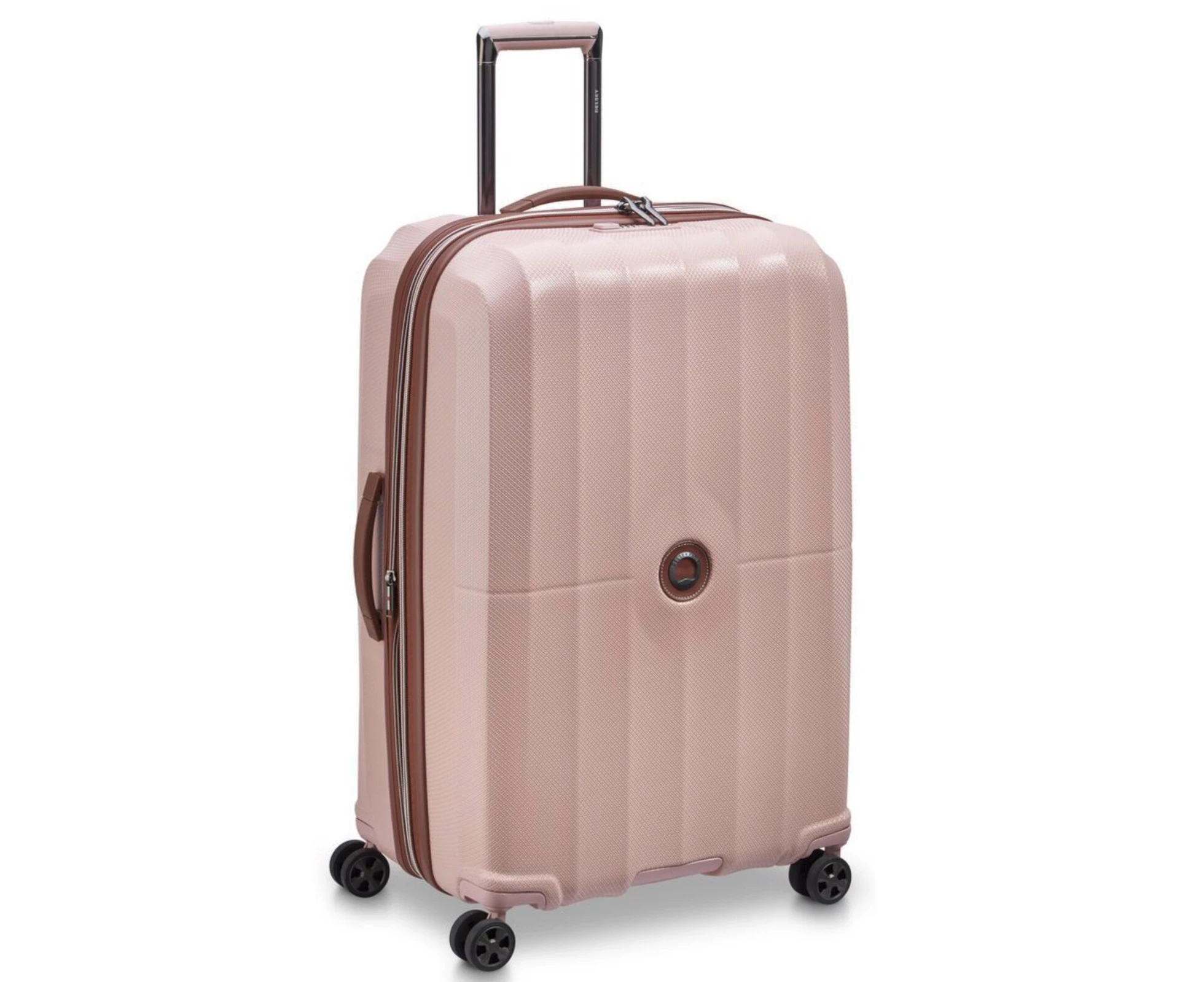 Delsey St Tropez 77cm Expandable Large Luggage - Pink