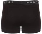 Hugo Boss Men's Pure Cotton Fine Rib Boxer Briefs 3-Pack - Black