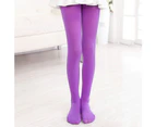 Kids Girls Candy Color Tights Pantyhose Ballet Dance Leggings Hosiery Stockings-White