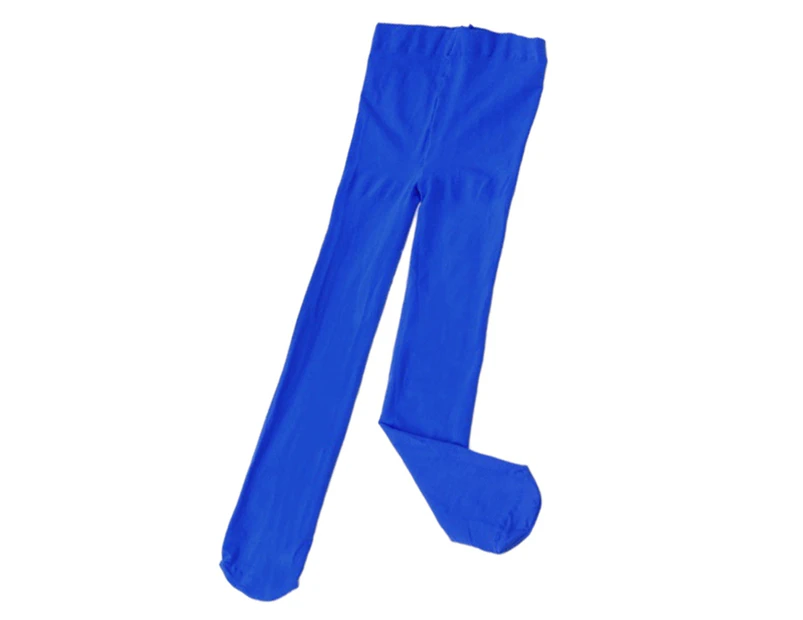 Girl Candy Color Breathable Elastic Leggings Pantyhose Ballet Dance Tights-Sapphire Blue