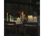 Uyuni Lighting Taper Flameless Candles 2 Pack 2.3 x 25 cm - Classic Ivory IV02325-2