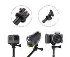 Colorfulstore Portable Aluminum Alloy Telescopic Action Camera Selfie Stick Monopod for GoPro-Black