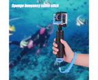 Floating Selfie Stick Waterproof Underwater Shoot Action Camera Handheld Selfie Stick Telescoping Pole for Gopro 8/7/6/5/4/3 /Xiaoyi/SJCAM-Orange