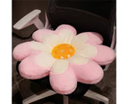 Floor Cushion Lovely Soft Floral Decorative Plush Flower Throw Pillow Home Office Hotel Decor for Daily Use-Pink 45cm