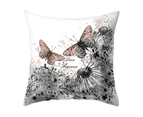 Butterfly Pattern Throw Pillow Case Comfortable Polyester Decorative Stylish Cushion Case Home Decor-6#