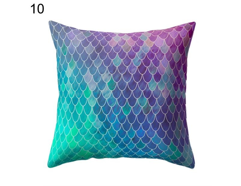 Fashion Shell Fish Scales Throw Pillow Case Home Decor Soft Cushion Cover 18inch-10#