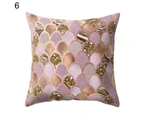Fashion Shell Fish Scales Throw Pillow Case Home Decor Soft Cushion Cover 18inch-6#