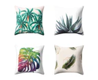 Modern Multicolor Tropical Leaves Print Sofa Bed Throw Pillow Case Cushion Cover-10#
