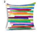 Letter Flower Geometric Pattern Throw Pillow Case Cushion Cover Home Sofa Decor-1 Colorflash