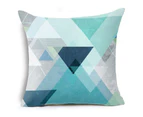 Letter Flower Geometric Pattern Throw Pillow Case Cushion Cover Home Sofa Decor-7 Balck Caipe Diem