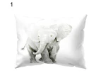 Animal Smart Elephant Throw Pillow Case Sofa Bed Cushion Cover Home Cafe Decor-16#