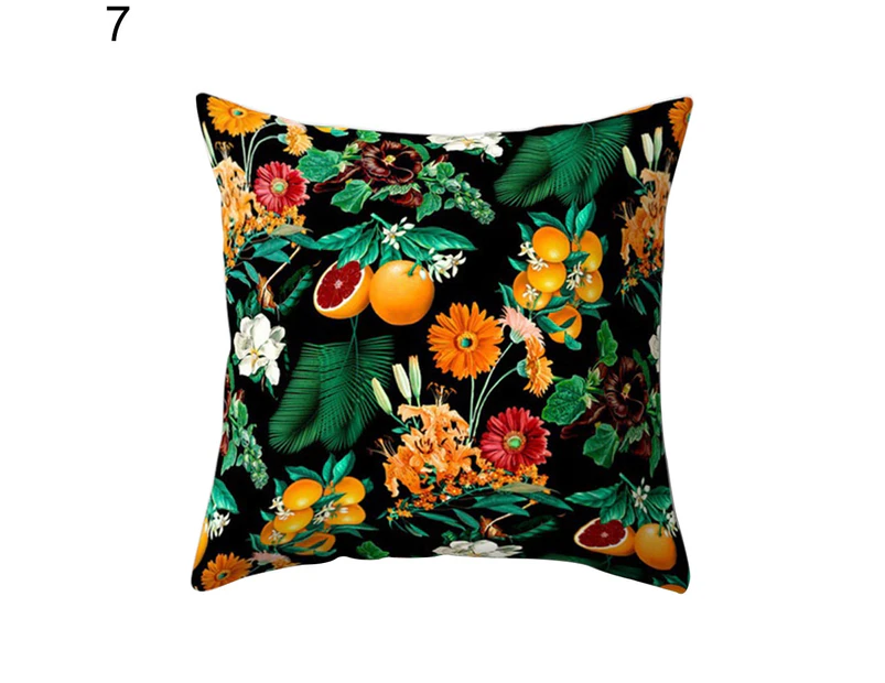 Fashion Flower Green Leaves Cushion Cover Pillow Case Car Home Bed Sofa Decor-7#