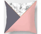 Marble Geometric Pattern Soft Pillow Case Waist Cushion Cover Bed Car Sofa Decor-10#