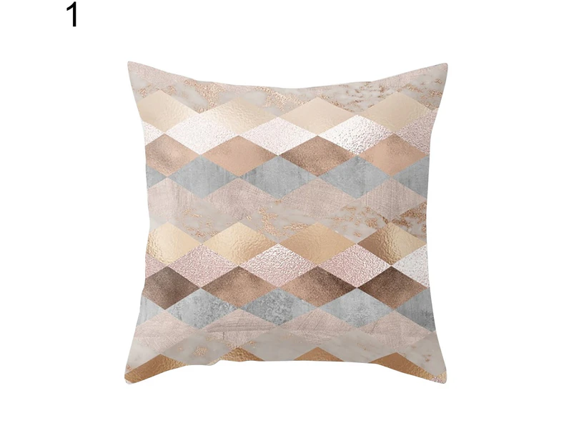 Modern Geometric Print Throw Pillow Case Home Decorative Sofa Cushion Cover-1#