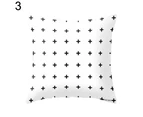 Modern Black and White Geometric Print Cushion Cover Sofa Decor Pillow Case-7#