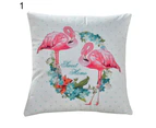 Nordic Tropical Flamingo Zipper Throw Pillow Case Cushion Cover Home Sofa Decor-7#