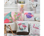 Nordic Tropical Flamingo Zipper Throw Pillow Case Cushion Cover Home Sofa Decor-5#