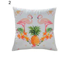 Nordic Tropical Flamingo Zipper Throw Pillow Case Cushion Cover Home Sofa Decor-3#
